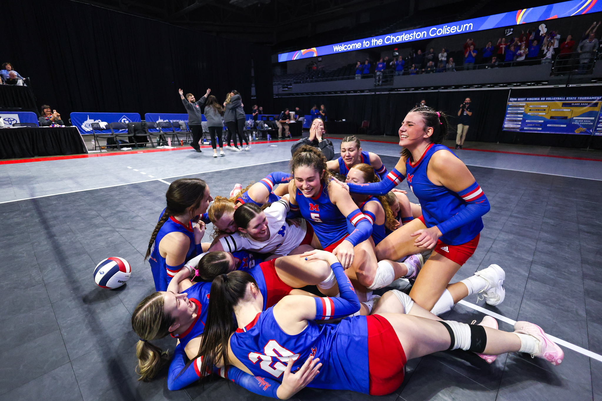 Morgantown volleyball rallies in fourth set to capture Class AAAA state title over Hedgesville